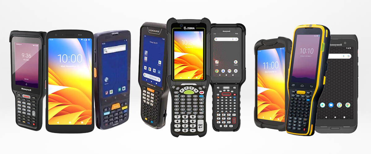 mobile computers with integrated barcode scanner