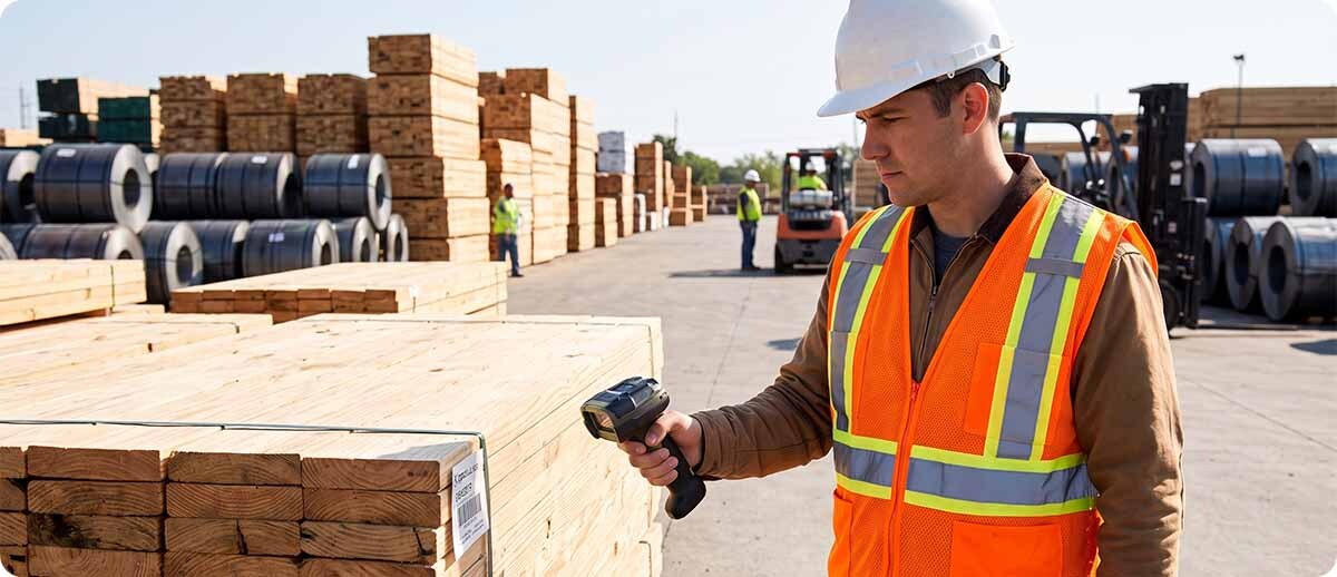 Lumber, Steel, and Heavy Materials: Why Your Barcode Labels Keep Failing and Your Scanners Struggle in the Yard Lumber, Steel, and Heavy Materials: Why Your Barcode Labels Keep Failing and Your Scanners Struggle in the Yard
